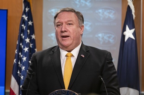 Ngoại trưởng Mỹ Mike Pompeo. Ảnh: Reuters.