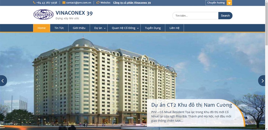 2019, Vinaconex 39 (PVV) lên kế hoạch lỗ gần 36 tỷ đồng 