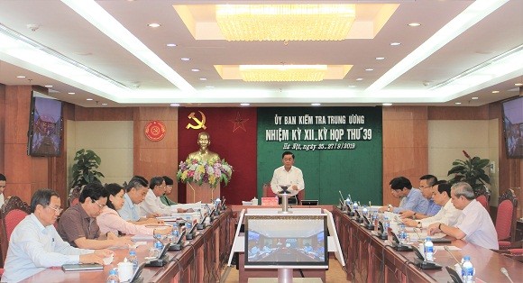 Kỳ họp 39 Ủy ban Kiểm tra Trung ương.