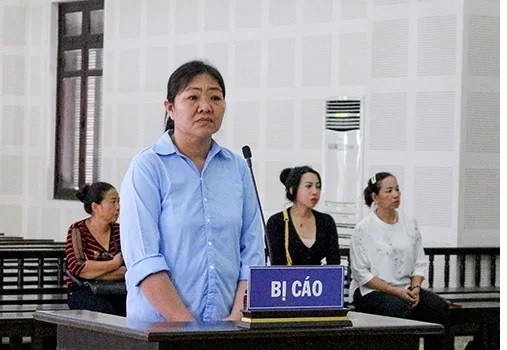 Bị cáo Thuỷ tại toà. Ảnh: H.G.