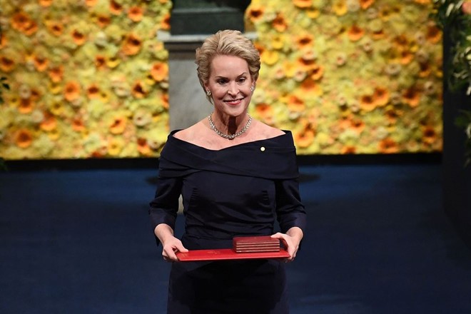 Frances Arnold đoạt giải Noel hóa học 2018. Ảnh Bloomberg