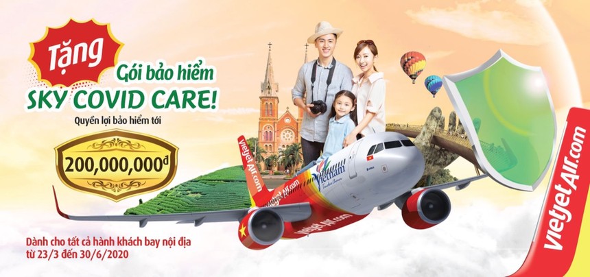 An tâm trên những chuyến bay xanh của Vietjet với bảo hiểm SKY COVID CARE