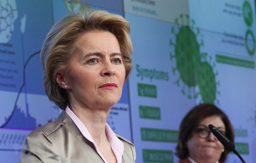 Chủ tịch Ủy ban châu Âu Ursula von der Leyen. (Ảnh: THX/TTXVN).