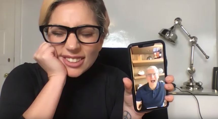 Chỉ vài phút gọi facetime, Lady Gaga huy động được 10 triệu USD tài trợ từ CEO Tim Cook