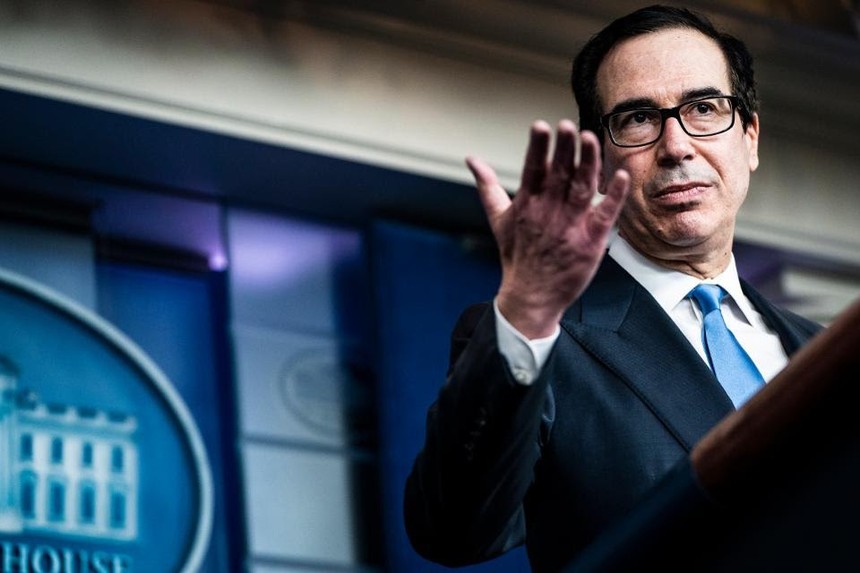 Bộ trưởng Tài chính Mỹ Steven Mnuchin. Ảnh: The Washington Post.