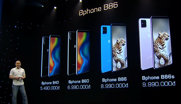 Bphone 2020 có 4 phiên bản. (Ảnh chụp màn hình).