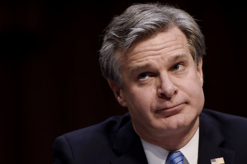 Giám đốc FBI Christopher Wray (Ảnh: AFP).