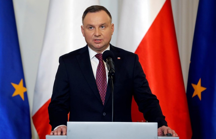 Tổng thống Ba Lan Andrzej Duda. Ảnh: Reuters.