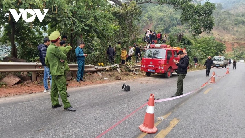 Hiện trường vụ tai nạn.