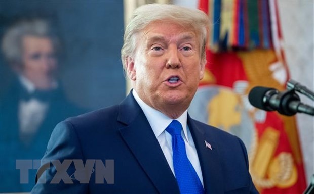 Tổng thống Mỹ Donald Trump phát biểu tại Washington, DC ngày 7/12/2020. (Nguồn: AFP/TTXVN).