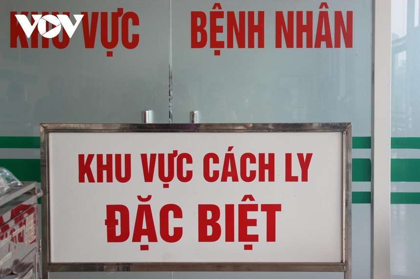 Khu vực cách ly tại Bệnh viện Bệnh Nhiệt đới Trung ương.