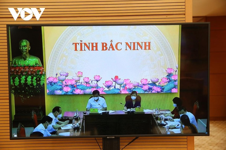 Tỉnh Bắc Ninh họp trực tuyến báo cáo diễn biến dịch COVID-19 với Phó Thủ tướng Vũ Đức Đam, Trưởng Ban Chỉ đạo Quốc gia về phòng, chống dịch COVID-19.