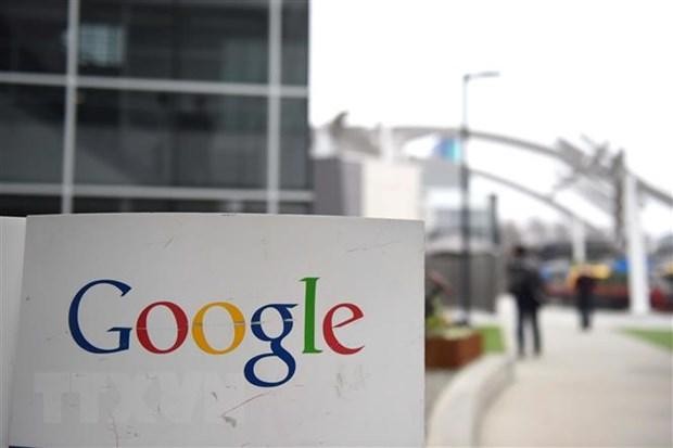 Biểu tượng Google tại California, Mỹ. (Ảnh: AFP/TTXVN).