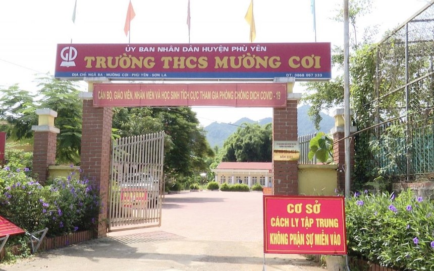 Thời gian qua, hầu hết các trường học trên địa bàn Phù Yên đều được trưng dụng làm khu cách ly tập trung.