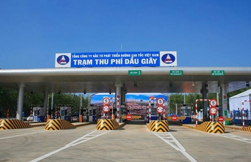 Trạm thu phí Dầu Giây tuyến cao tốc TP.HCM – Long Thành – Dầu Giây. Ảnh: VEC.