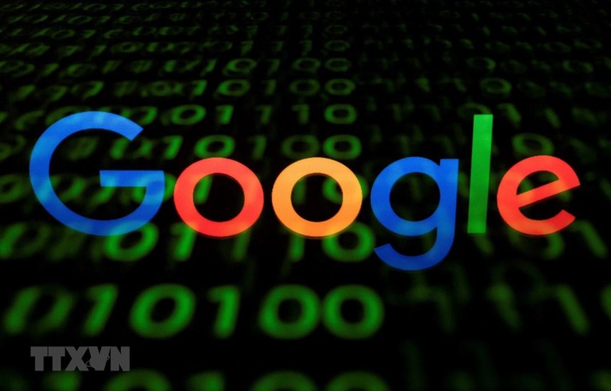 Biểu tượng của Google trên màn hình máy tính bảng. (Ảnh: AFP/TTXVN).