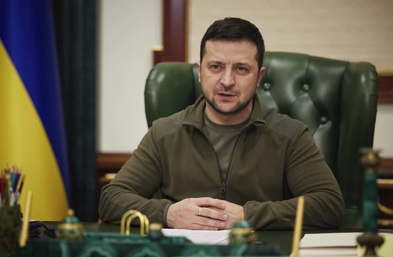 Tổng thống Ukraine Volodymyr Zelensky (Ảnh: AFP).