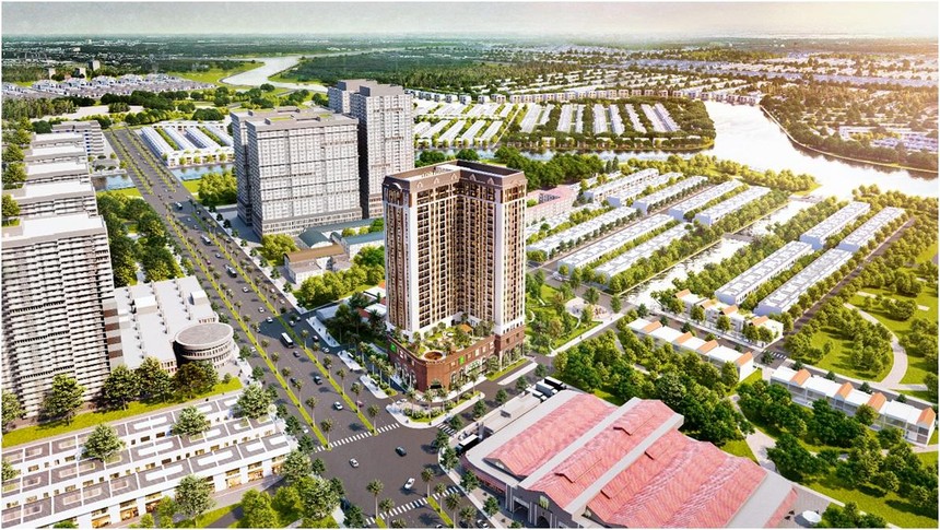 Viva Plaza nằm ngay mặt tiền Nguyễn Lương Bằng, ba mặt xung quanh là những con sông lớn của khu Nam.