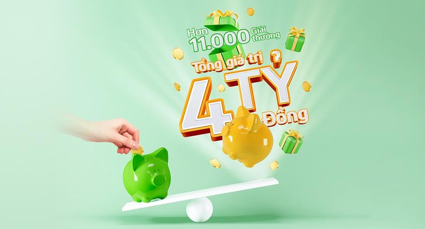 Cơ hội trúng 600 triệu đồng khi gửi tiết kiệm tại Vietcombank