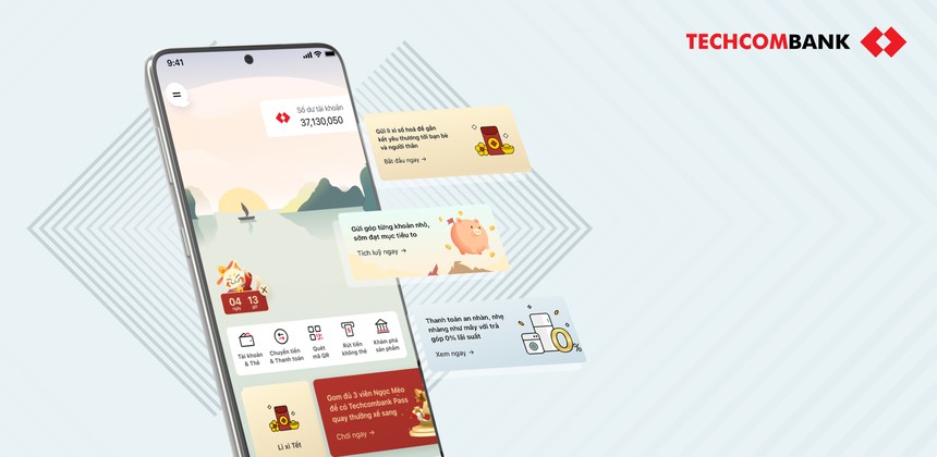 Ứng dụng ngân hàng số Techcombank Mobile đạt nhiều giải thưởng danh giá từ các tổ chức quốc tế