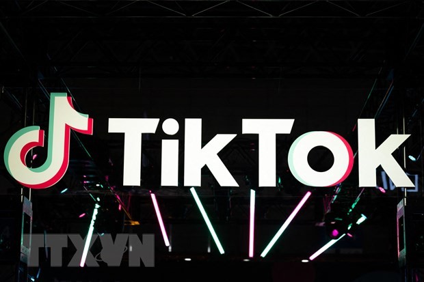 Biểu tượng ứng dụng TikTok. (Ảnh: AFP/TTXVN)