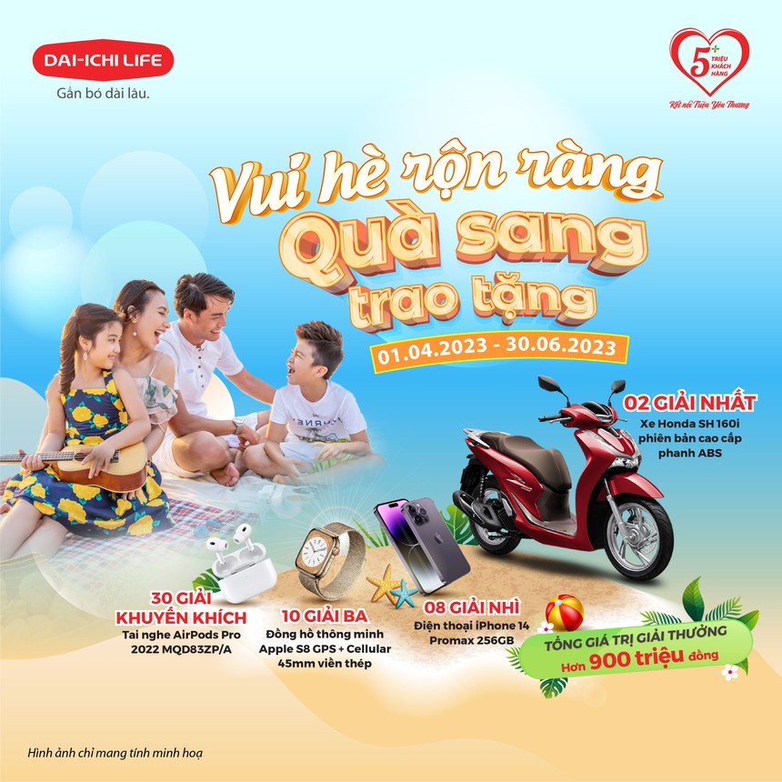 Dai-ichi Life Việt Nam triển khai chương trình khuyến mại “Vui hè rộn ràng, Quà sang trao tặng”