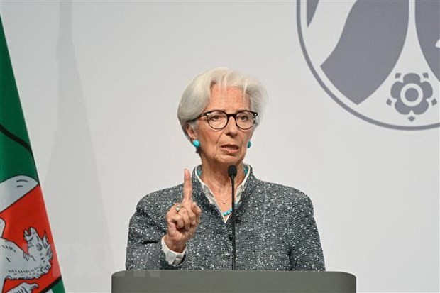 Chủ tịch ECB Christine Lagarde. (Ảnh: AFP/TTXVN)