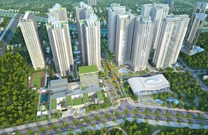 Khu Sapphire nằm trong tổng thể quy mô hơn 122.000m2 của dự án Goldmark City