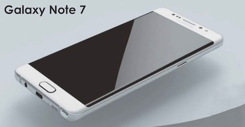 Ảnh dựng Galaxy Note 7 dựa trên tin đồn.