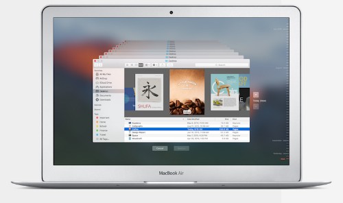 Tính năng sắp xếp nội dung dạng như này trên MacOS của Apple bị cho là vi phạm sáng chế công nghệ.