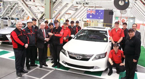 Chiếc Aurion/Camry cuối cùng lăn bánh khỏi nhà máy ở Altona và sẽ bán ra tại đại lý ở Melbourne. Ảnh:Car Advice.