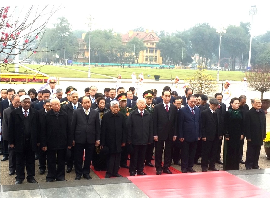 Lãnh đạo Đảng, Nhà nước viếng Chủ tịch Hồ Chí Minh