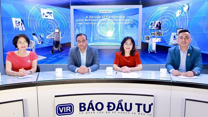 Báo Đầu tư tổ chức Talk Show "Một thập kỷ hợp tác cho mắt sáng, ngời tương lai"