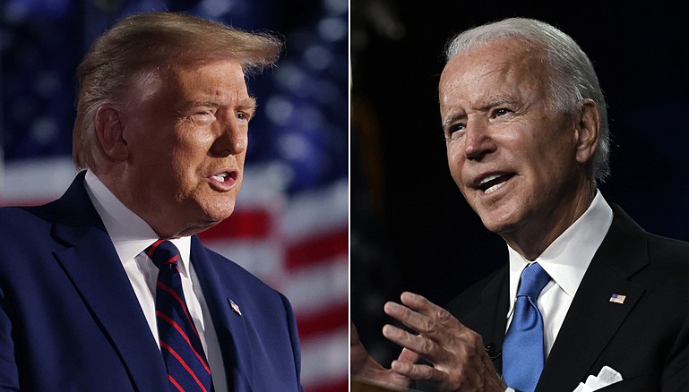 Trump và Biden trong "trận đấu tay đôi" tại các hội trường tòa thị chính