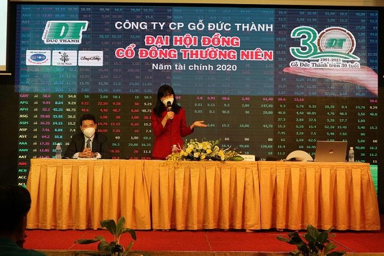 Đại hội đồng cổ đông năm 2021 của Gỗ Đức Thành (GDT): Nâng cổ tức 2020 lên 50%, năm 2021 tiếp tục chia cổ tức 50%