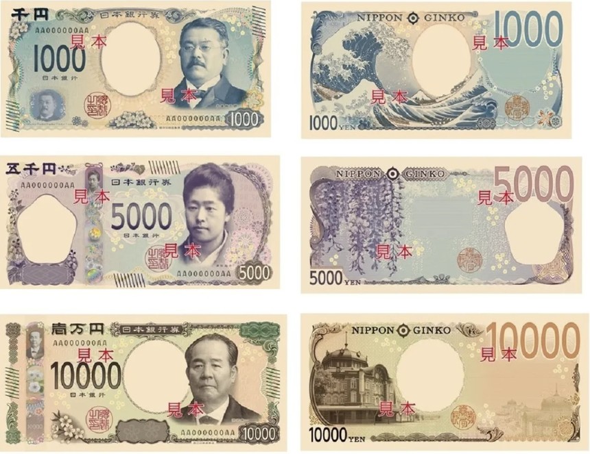 Nhật Bản phát hành tiền giấy mới, thay đổi thiết kế lần đầu tiên sau 20 năm