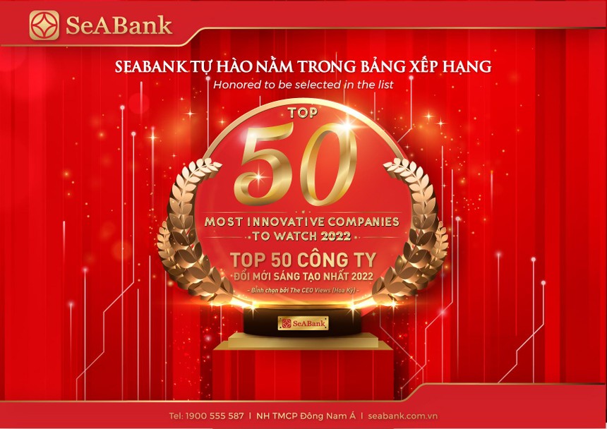 SeAbank lọt Top 50 công ty đổi mới sáng tạo nhất năm 2022