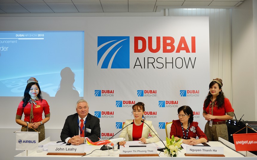 Vietjet đặt hàng thêm 30 tàu bay A321 mới tại Dubai Airshow 2015