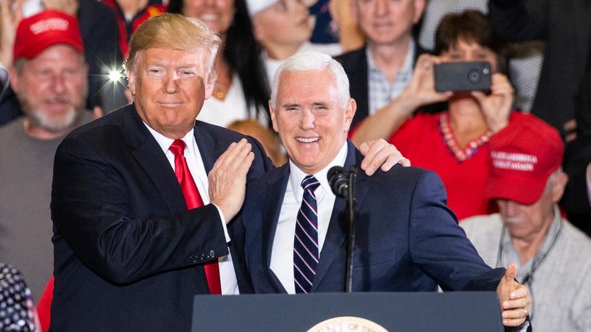 Tổng thống Mỹ Donald Trump và Phó Tổng thống Mỹ Mike Pence.