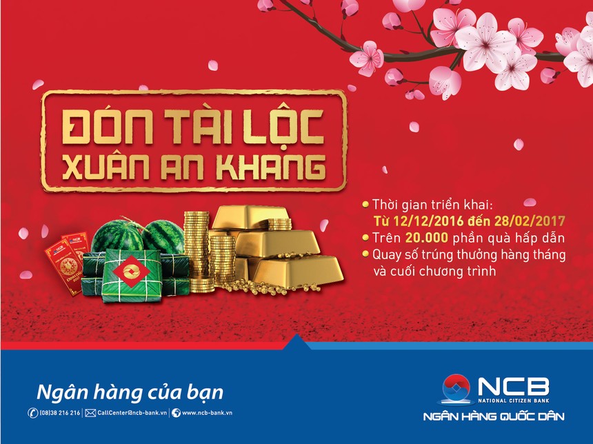 NCB triển khai chương trình "Đón tài lộc - Xuân an khang"