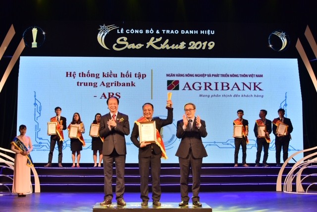 Agribank được vinh danh tại 2 hạng mục Giải thưởng Sao Khuê 2019