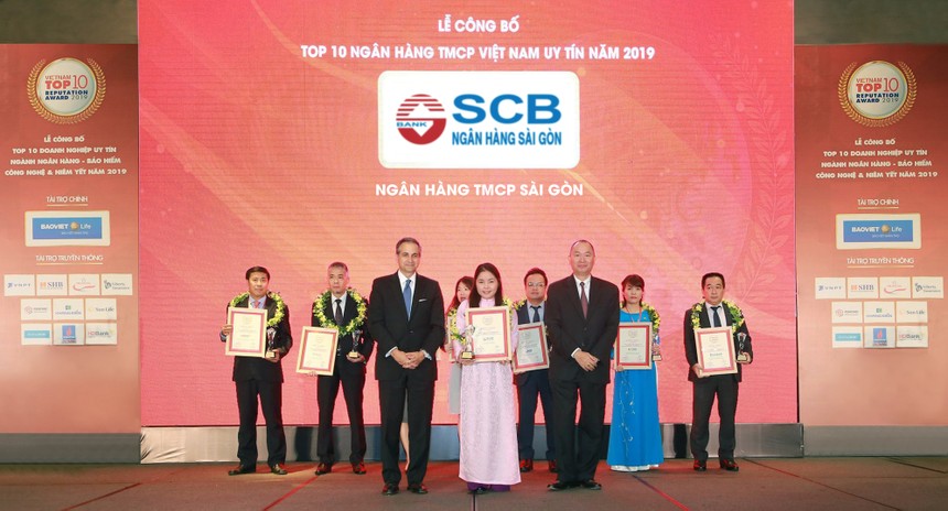 SCB lọt Top 10 ngân hàng thương mại cổ phần tư nhân uy tín năm 2019