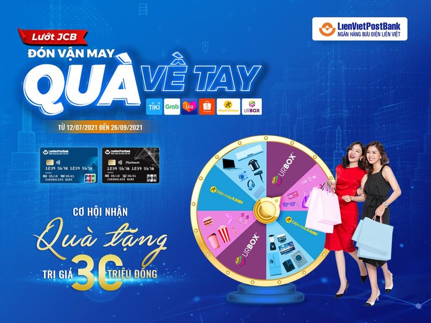 LienVietPostBank tặng quà cho khách hàng giao dịch qua thẻ tín dụng