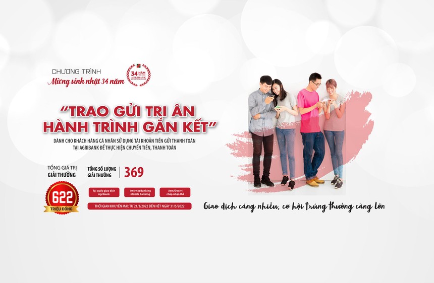 “Trao gửi tri ân - Hành trình gắn kết” cùng Agribank