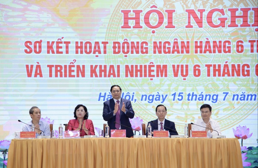 Thủ tướng Chính phủ Phạm Minh Chính dự và chỉ đạo Hội nghị Sơ kết hoạt động ngân hàng 6 tháng đầu năm 2023 và triển khai nhiệm vụ 6 tháng cuối năm 2023 của ngành ngân hàng.