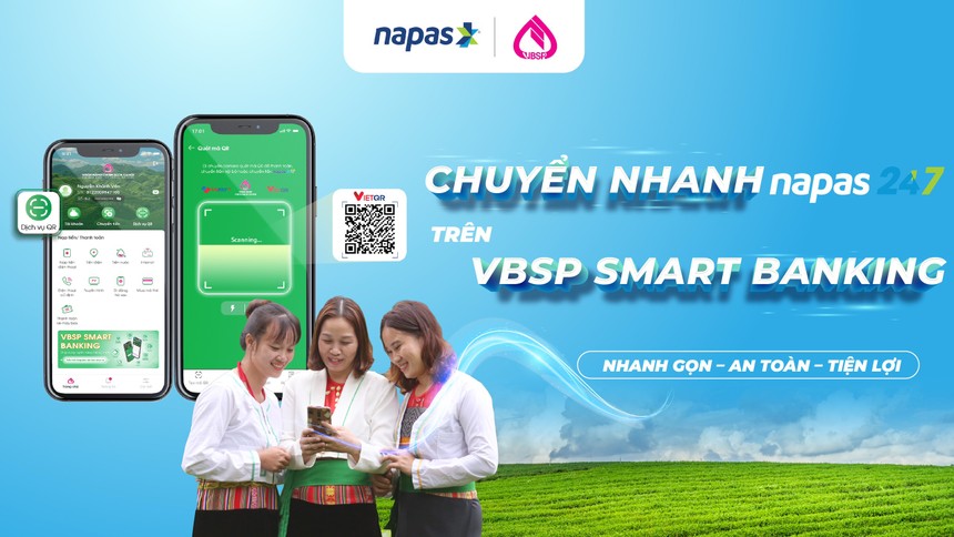 NAPAS hợp tác với Ngân hàng Chính sách xã hội thúc đẩy thanh toán không dùng tiền mặt tại khu vực nông thôn, vùng sâu vùng xa 