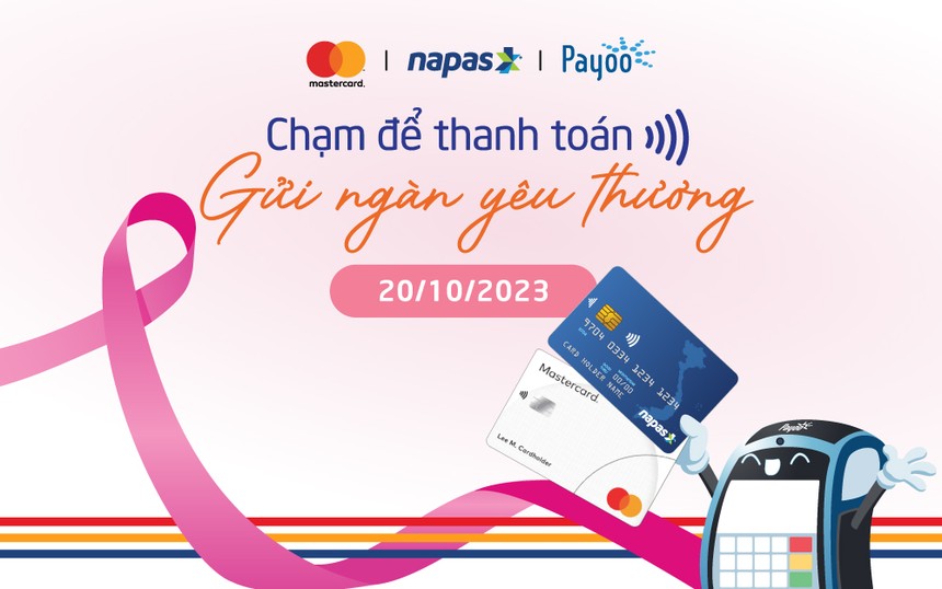 “Chạm để thanh toán - Gửi ngàn yêu thương” mừng ngày 20/10 và gây quỹ ủng hộ các bệnh nhân nữ mắc ung thư 