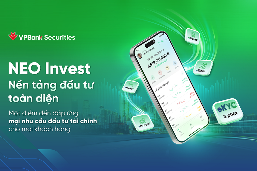 Chứng khoán VPBank liên tục nâng cấp NEO Invest - Ứng dụng đầu tư toàn diện 