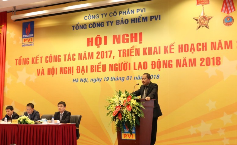 Năm 2017, Bảo hiểm PVI đạt tổng doanh thu 8.206 tỷ đồng