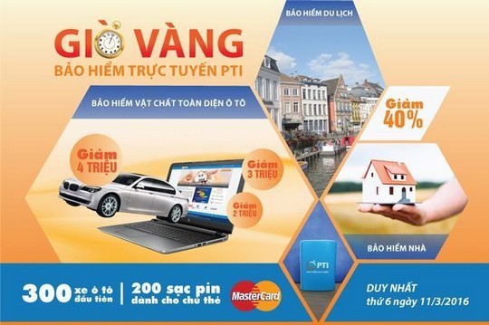 PTI tiếp tục giảm phí 40% trong Giờ vàng bảo hiểm